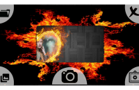 Fire photo frame
