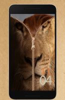 Lion Zipper Lock Screen (3)
