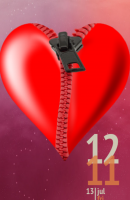 Romantic Heart Zipper
