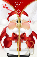 Santa Claus Zipper Lock Screen