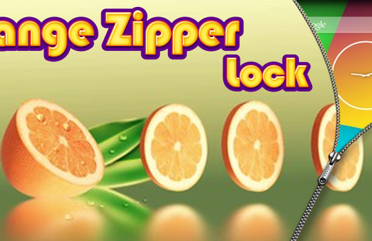 Orange Zipper Lock