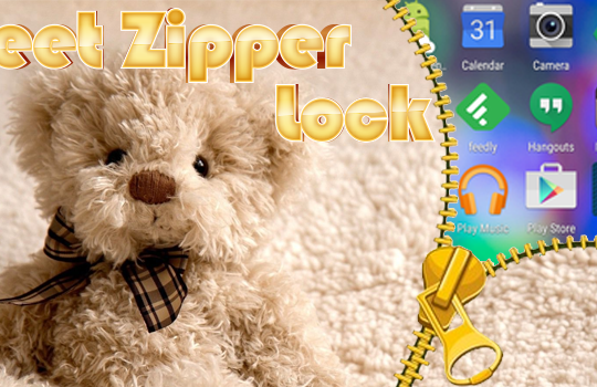 Sweet Zipper Lock Screen