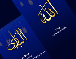 99 Names of Allah - Asma al Husna Rangii Studio RangiiStudio
