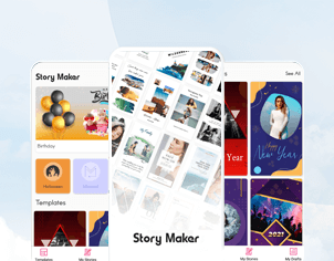 Story maker top feature banner for android