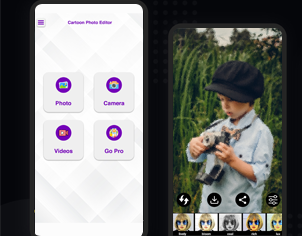 cartoon photo editor feature app ready to launch product