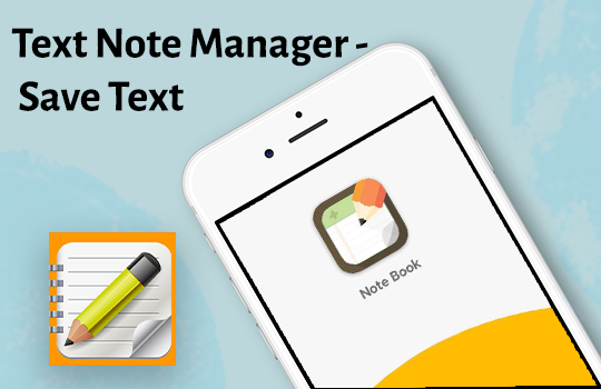 text note manager outer banner
